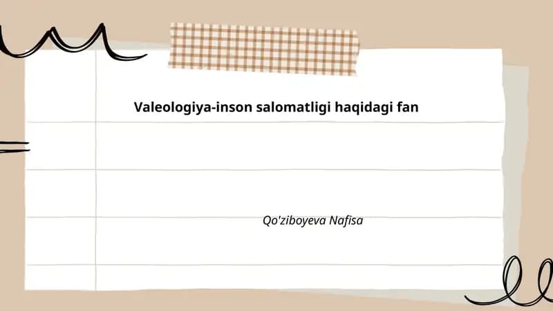Valeologiya