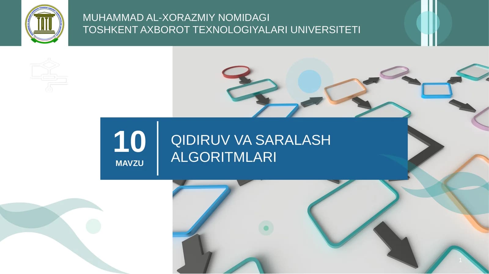 QIDIRUV VA SARALASH ALGORITMLARI