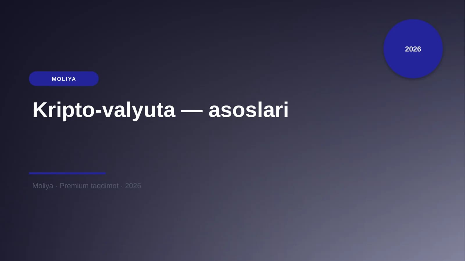 Kripto-valyuta — asoslari