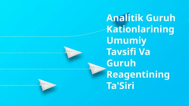 5-analitik guruhdagi kationlar