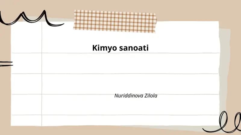 Kimyo sanoati