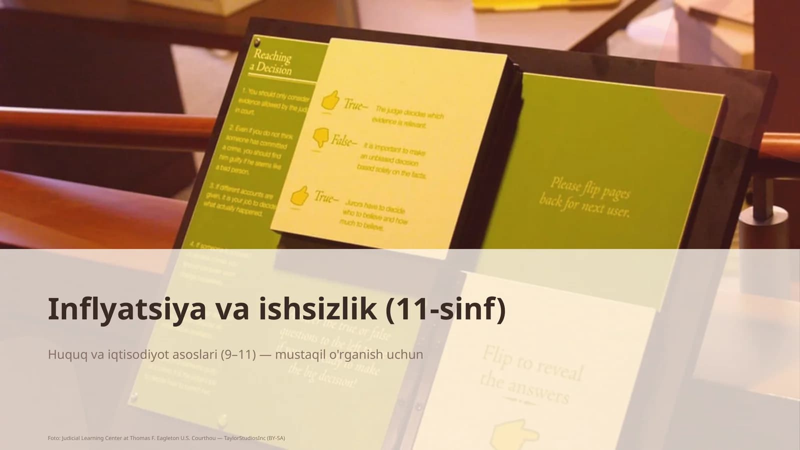 Inflyatsiya va ishsizlik (11-sinf)
