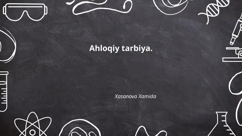 Ahloqiy tarbiya
