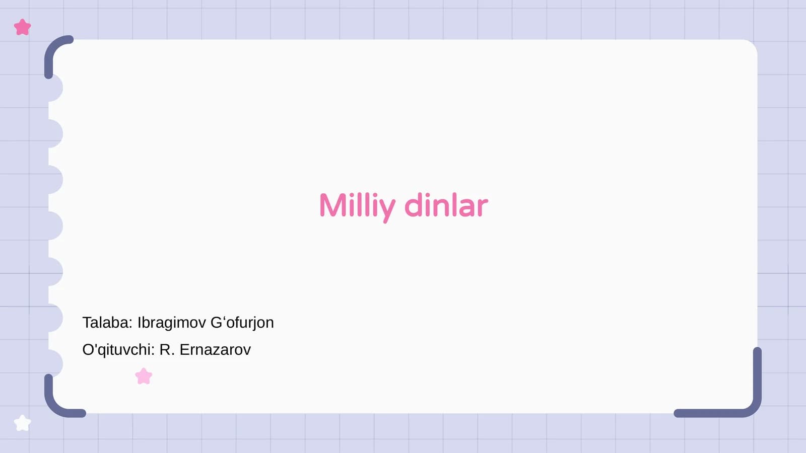 Milliy dinlar