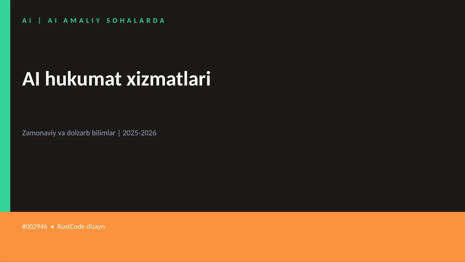 AI hukumat xizmatlari