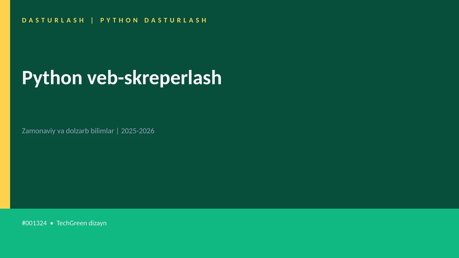 Python veb-skreperlash