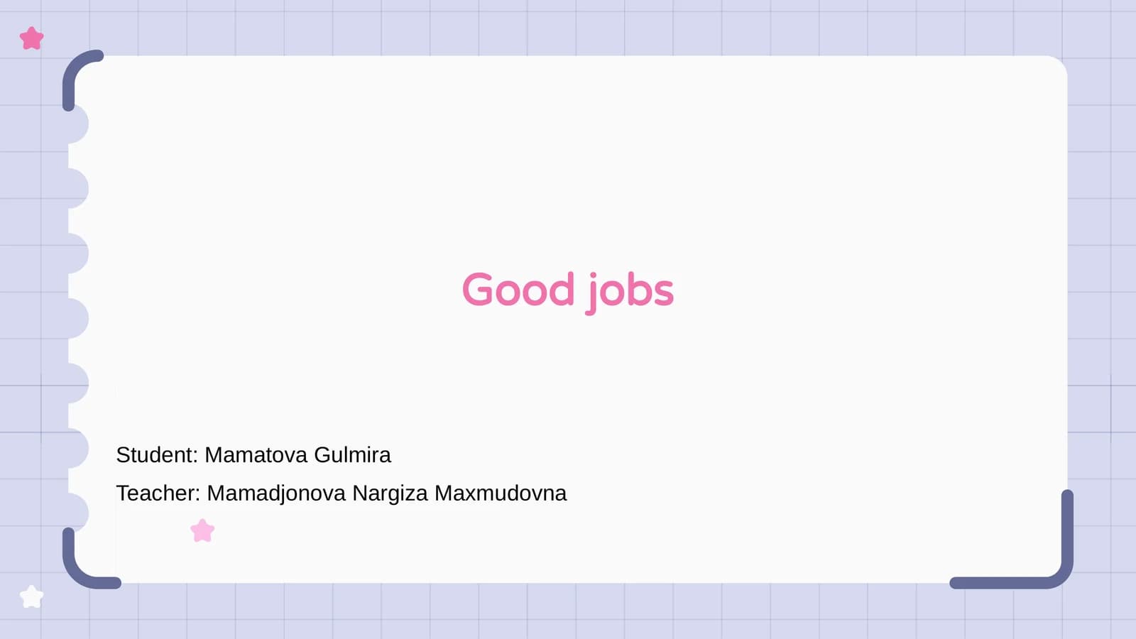 Good jobs