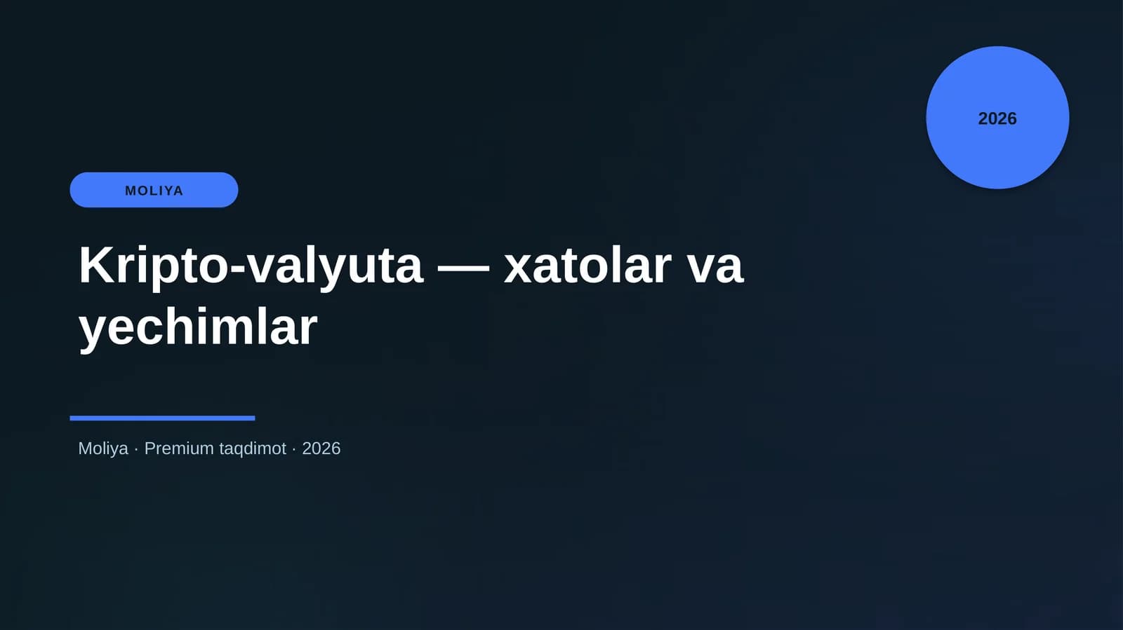 Kripto-valyuta — xatolar va yechimlar