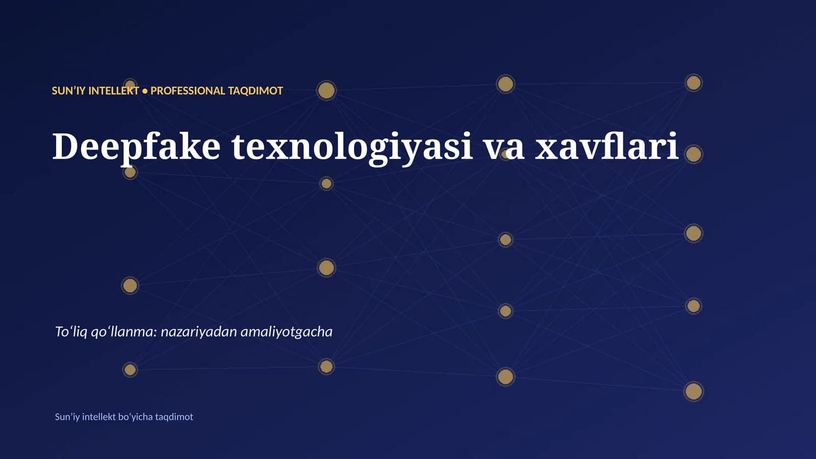 PROFESSIONAL TAQDIMOT