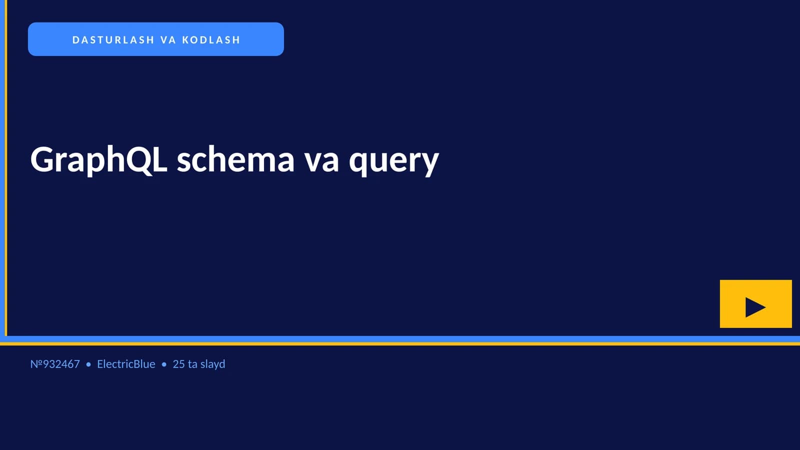 GraphQL schema va query