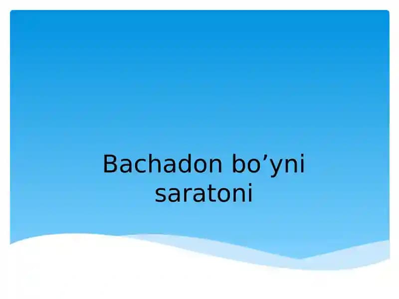 Bachadonbo’ynisaratoni
