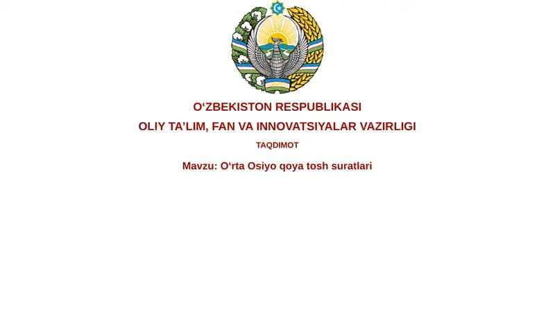 Oʻrta Osiyo qoyatoshi rasmlari