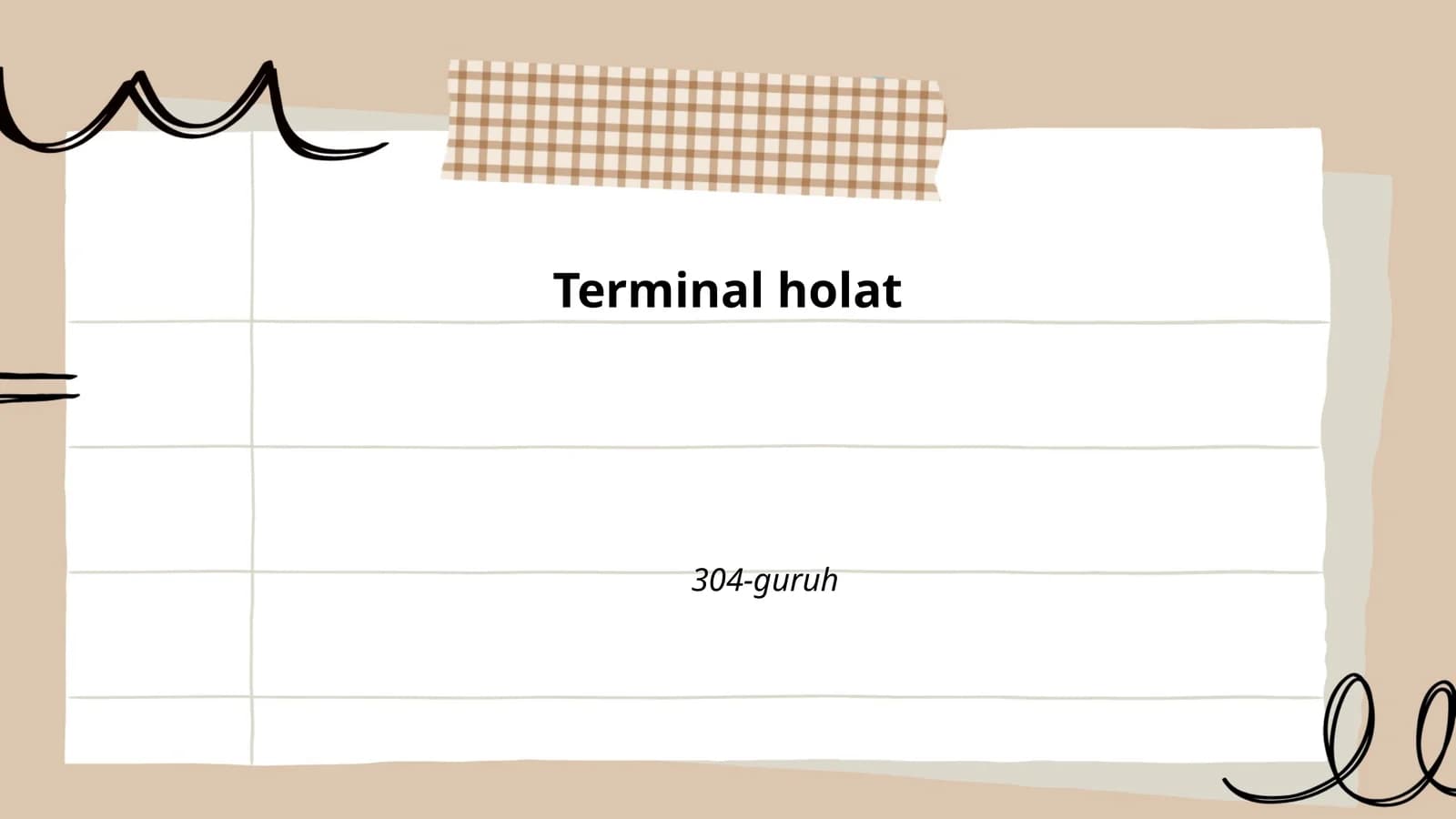 Terminal holat