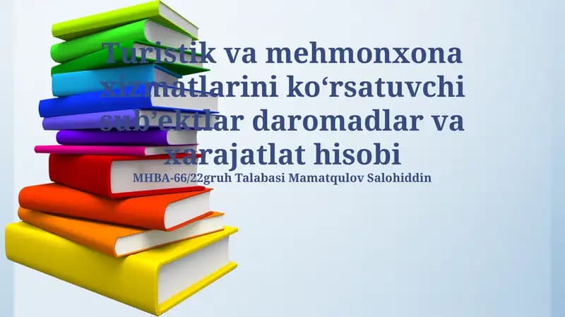 Daromad va xarajatlar hisoblanishi