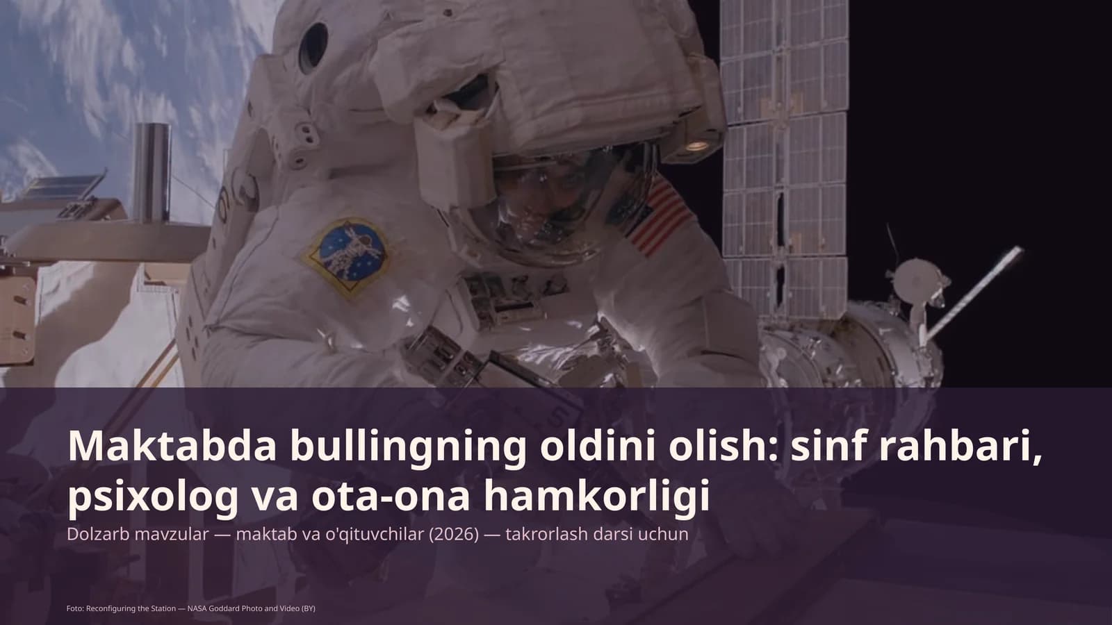 Maktabda bullingning oldini olish