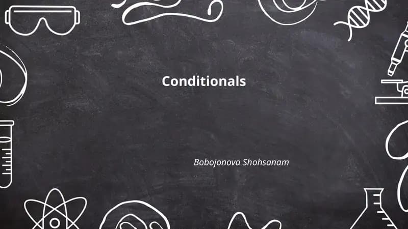 Conditionals