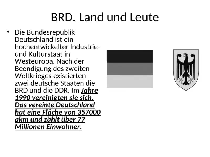 BRD. Land und Leute