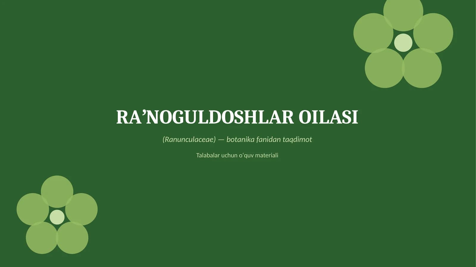botanika fanidan taqdimot