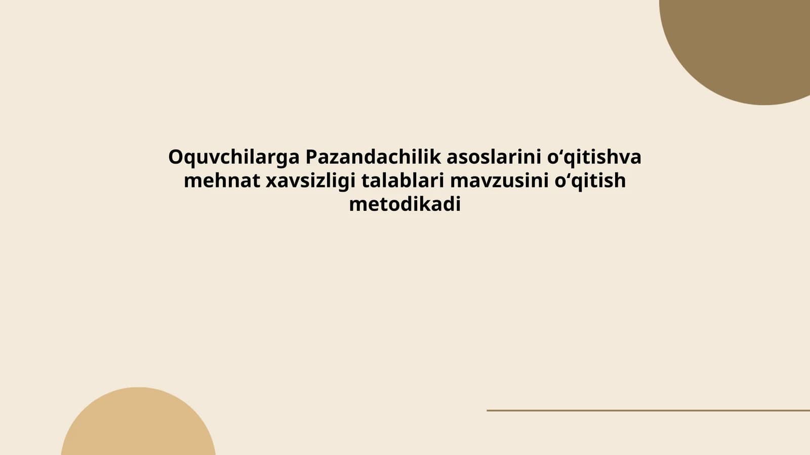 Pazandachilik asoslari