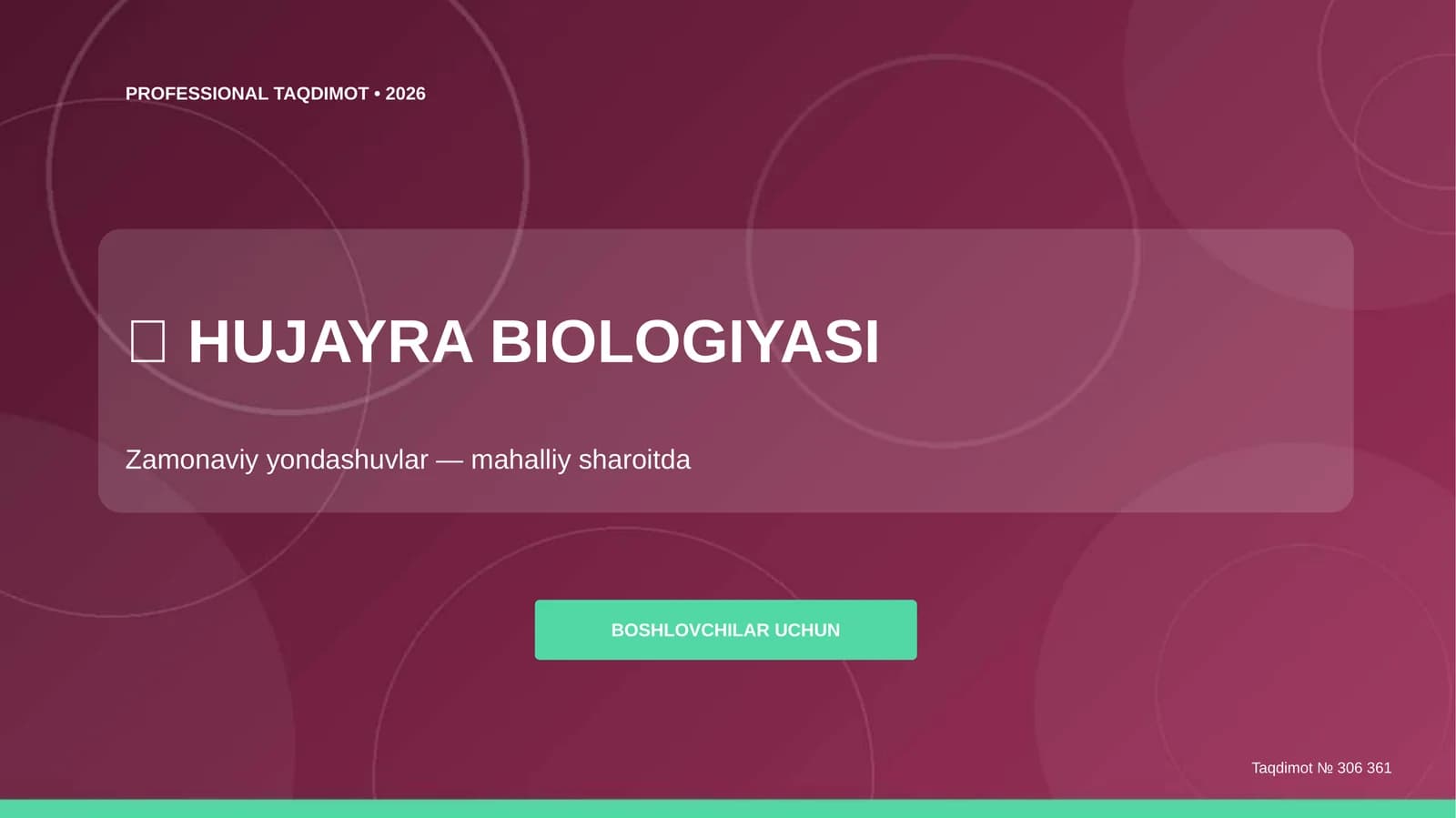 HUJAYRA BIOLOGIYASI