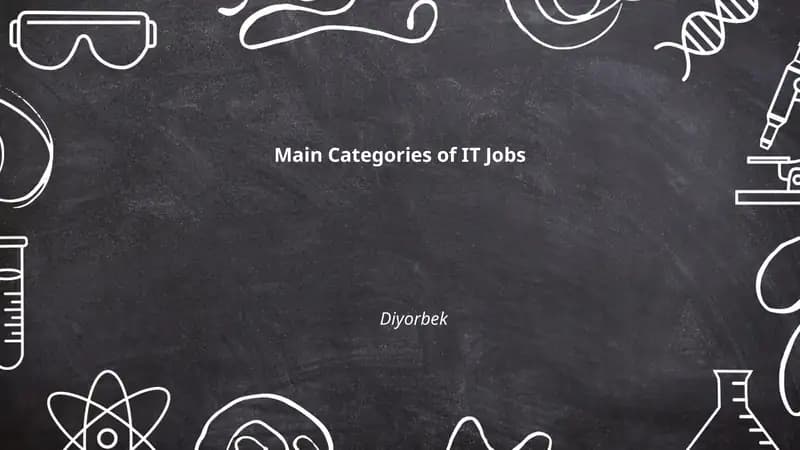Main Categories of IT Jobs