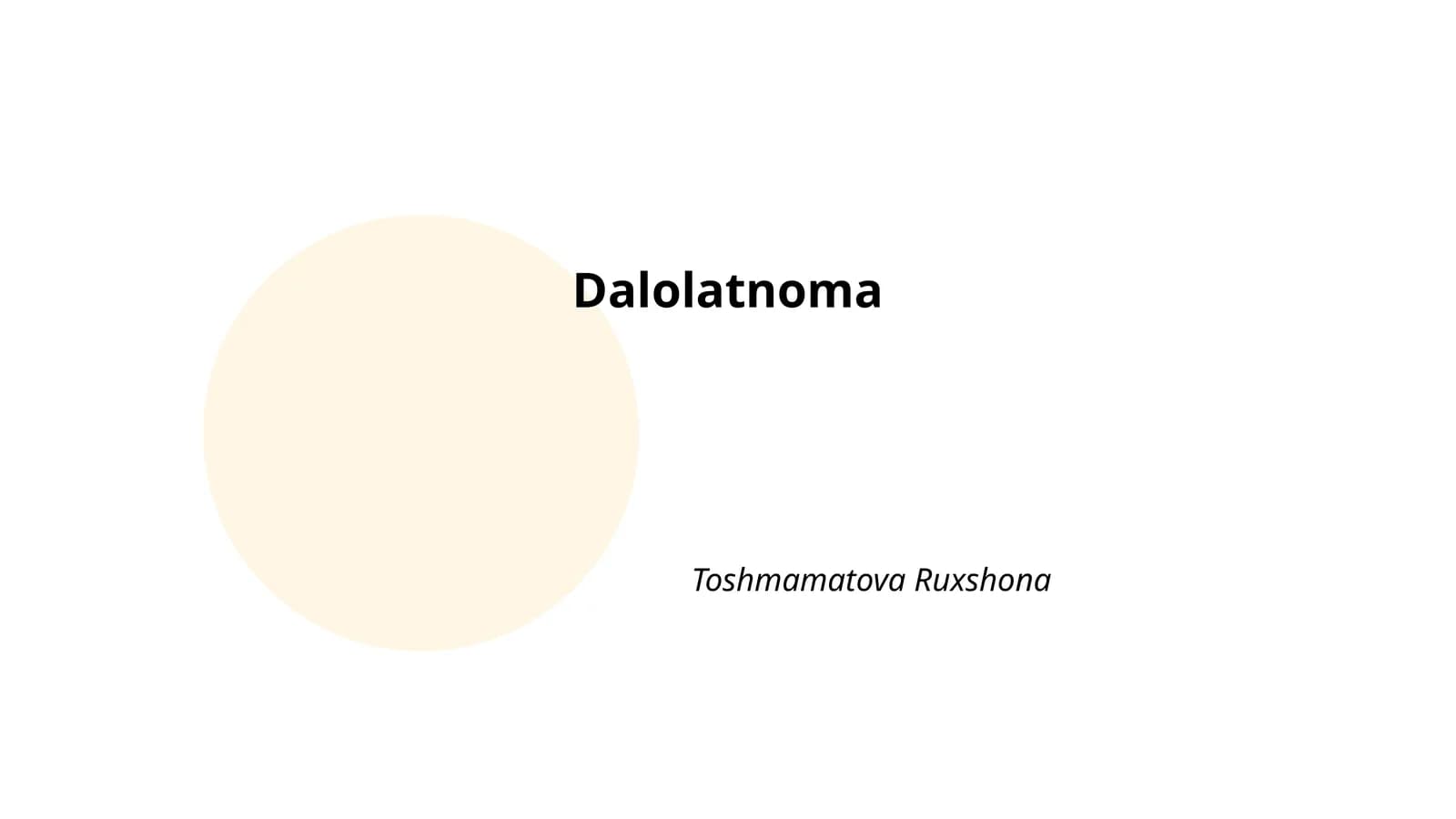 Dalolatnoma