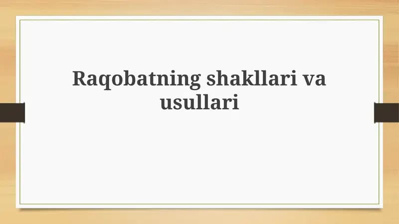 Raqobatningshakllarivausullari