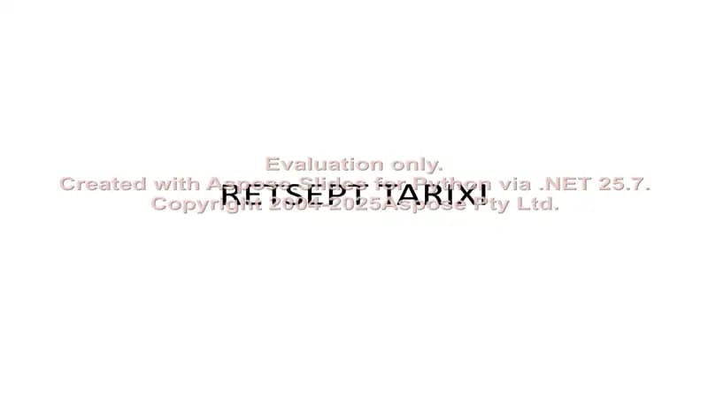Retsept tarixi