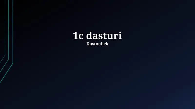 1C dasturi