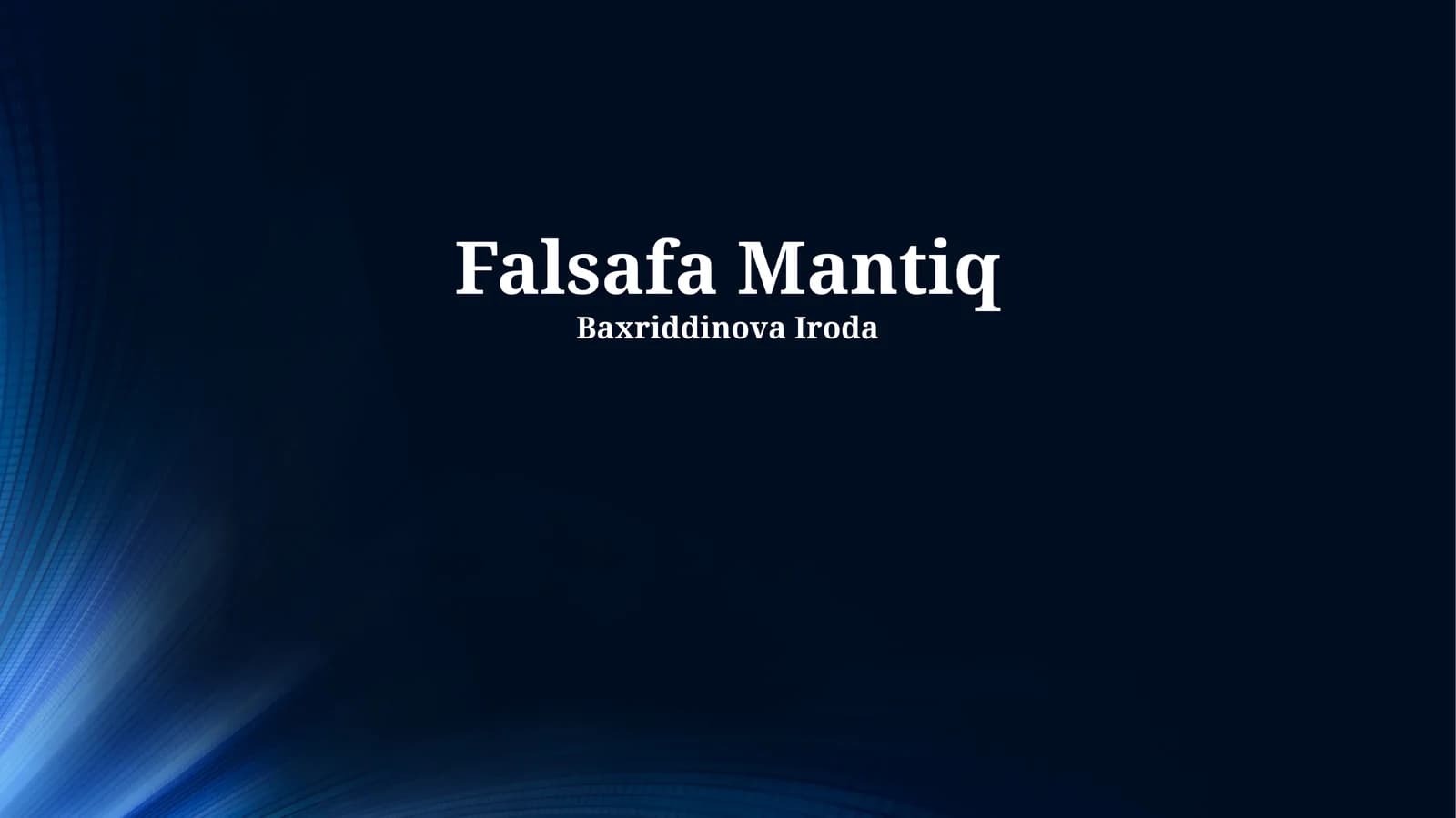 Falsafa Mantiq