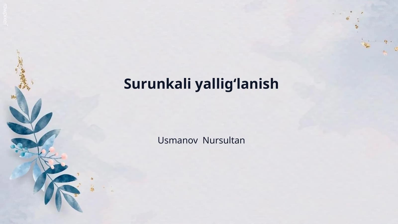 Surunkali yalligʻlanish