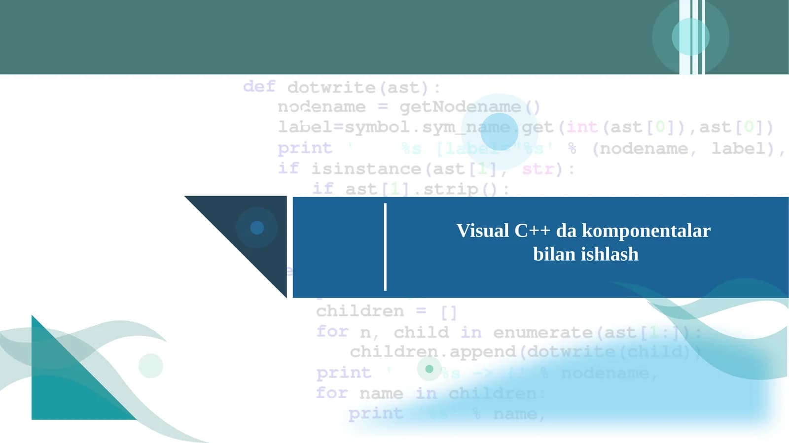 Visual C++ dakomponentalar