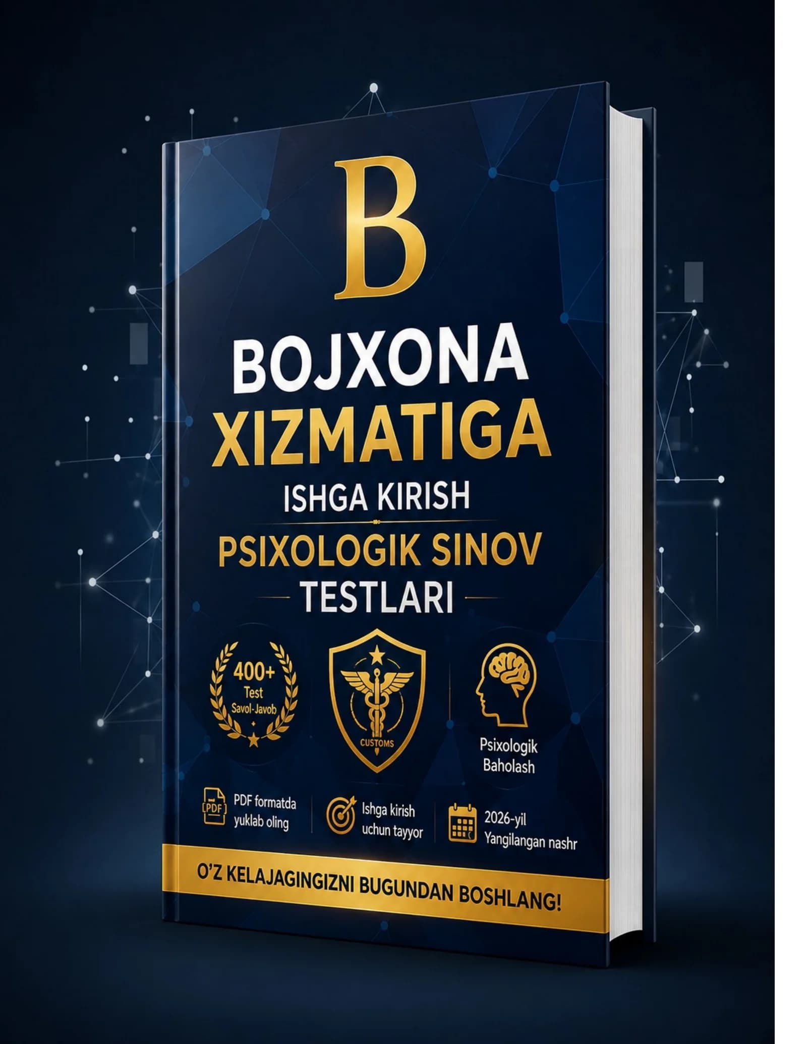 BOJXONA ISHGA KIRISH VA PSIXOLOGIK TEST SAVOLLARI VA JAVOBLARI