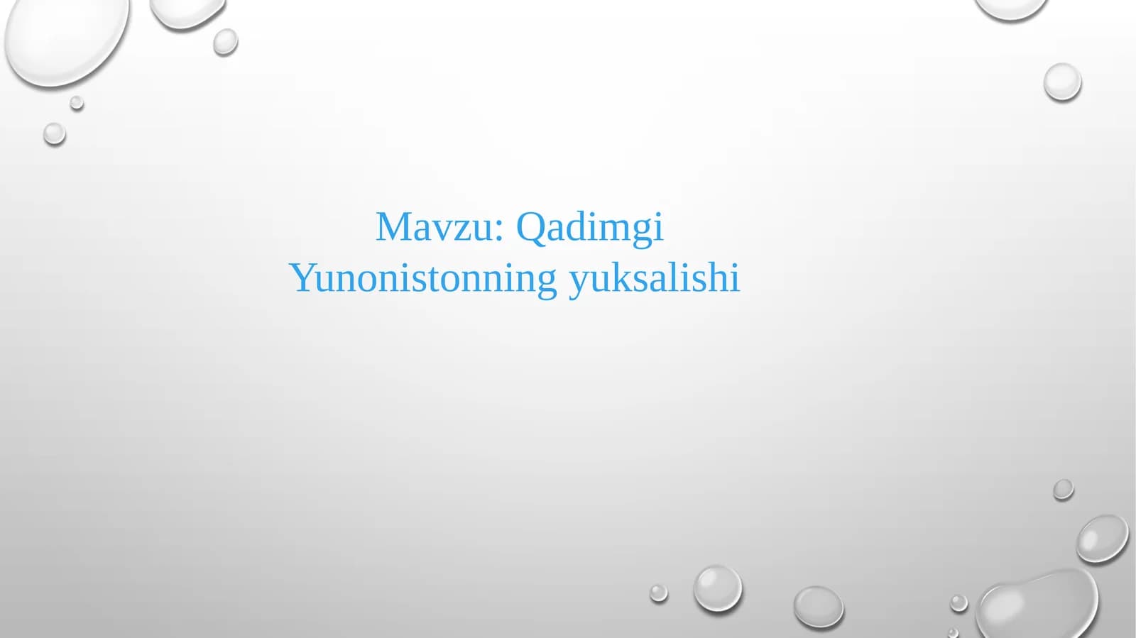 Qadimgi Yunonistonning yuksalishi