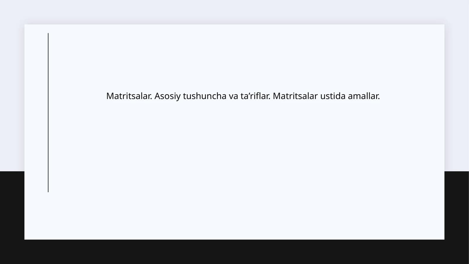 Matritsalar