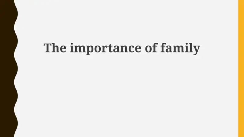 Defining Family: Structures and Types