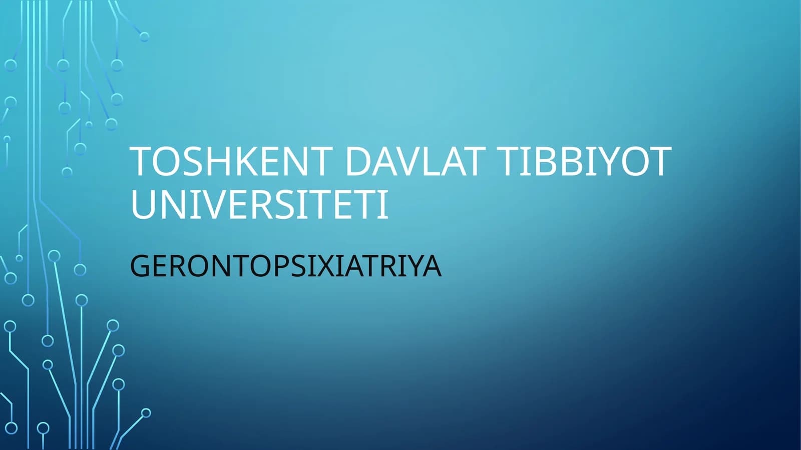GERONTOPSIXIATRIYA