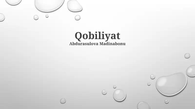 Qobiliyat