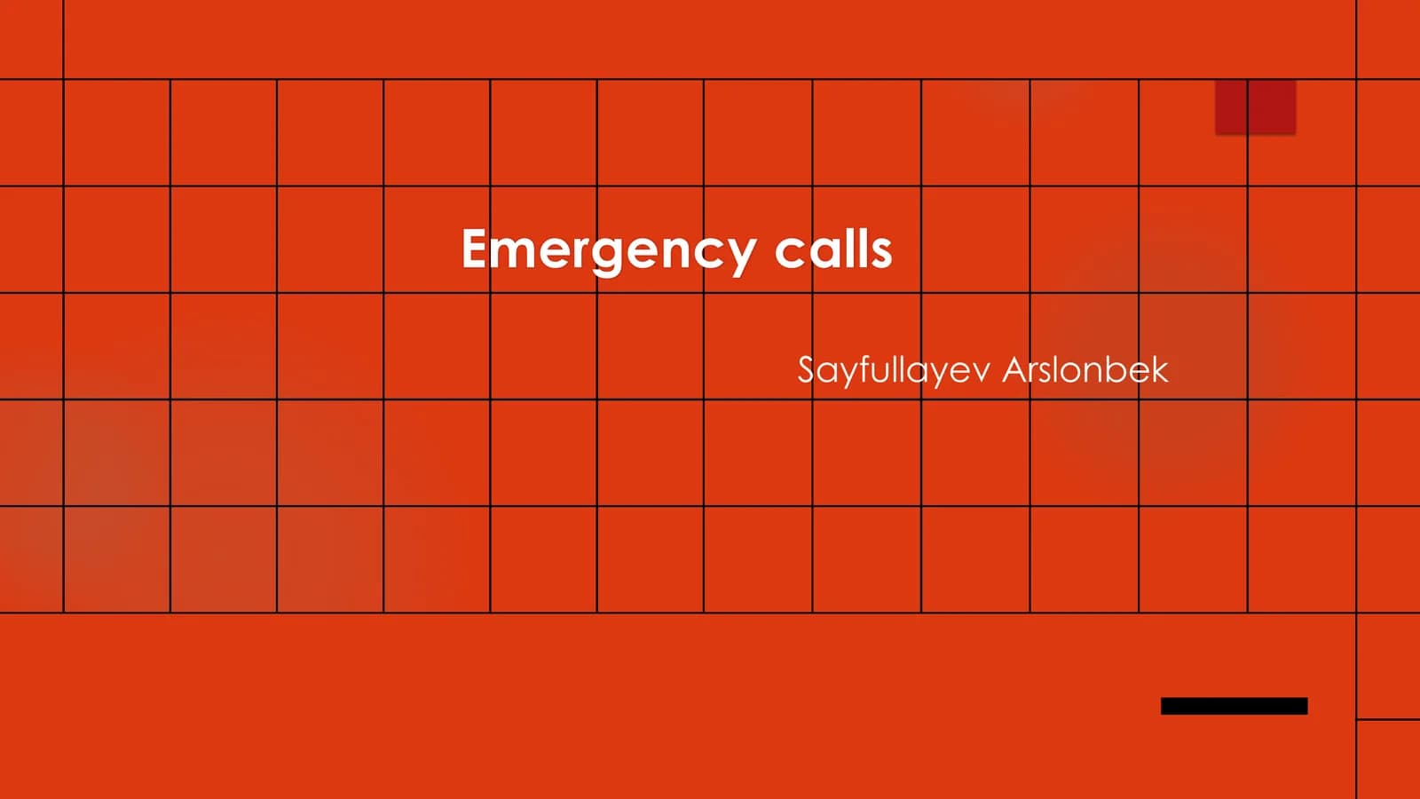 Emergency calls
