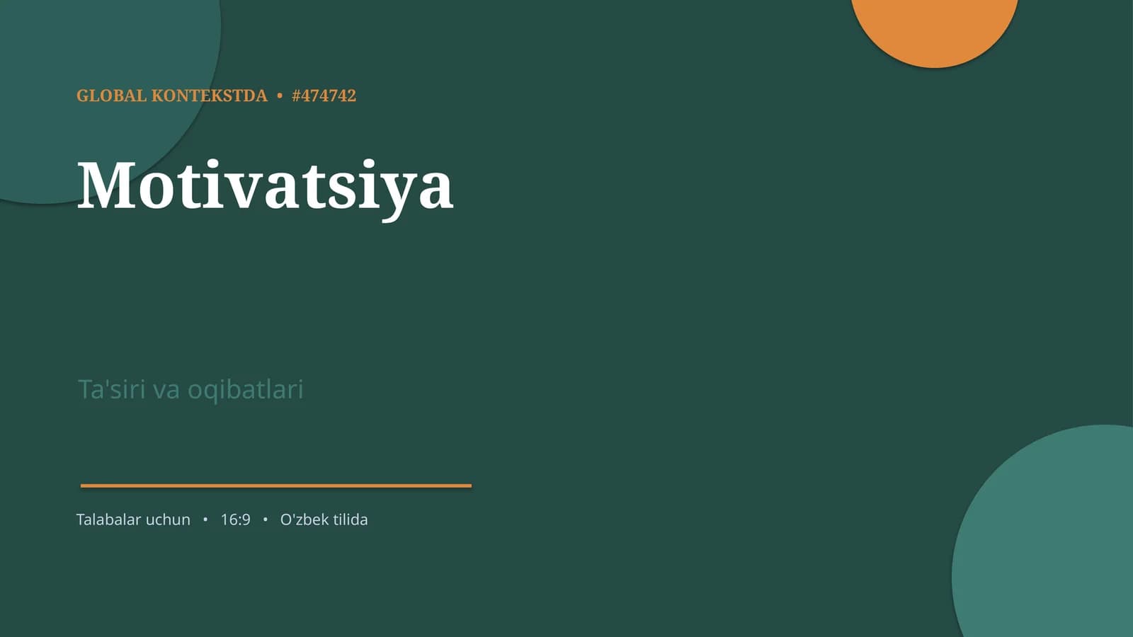 Motivatsiya