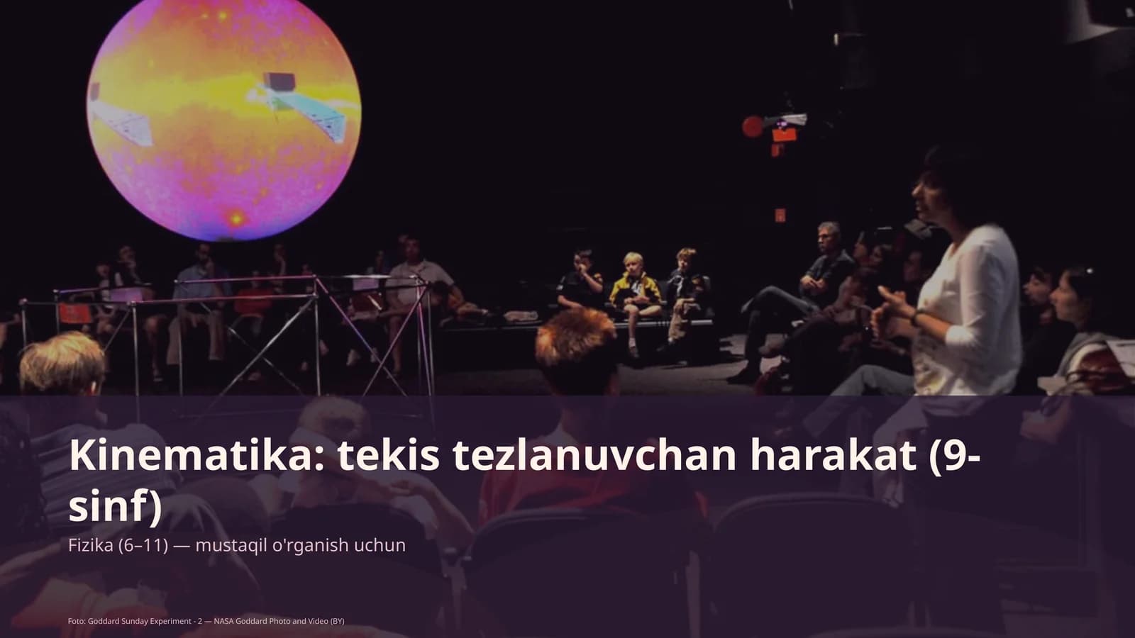 Kinematika: tekis tezlanuvchan harakat (9-sinf)