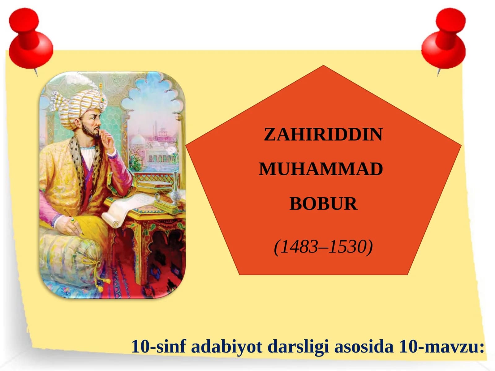 10-sinf Zahiriddin Muhammad Bobur