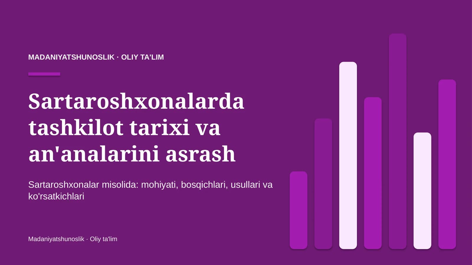 Sartaroshxonalarda tashkilot tarixi va an'analarini asrash