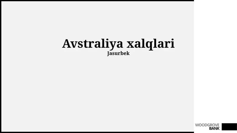 Avstraliya xalqlari
