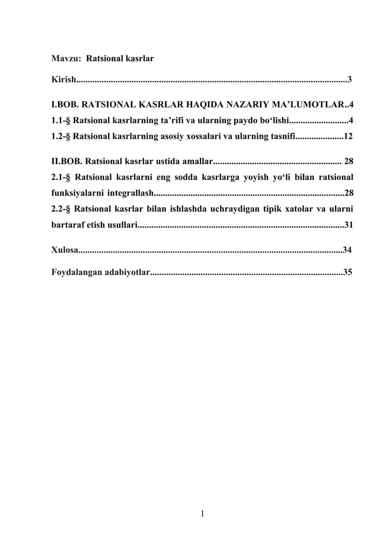 Ratsional kasrlar