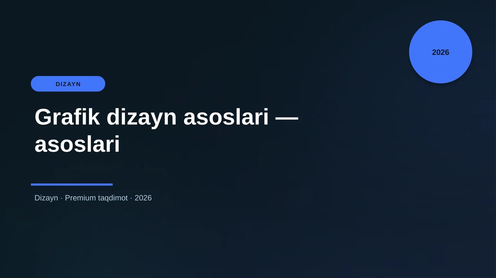 Grafik dizayn asoslari - asoslari