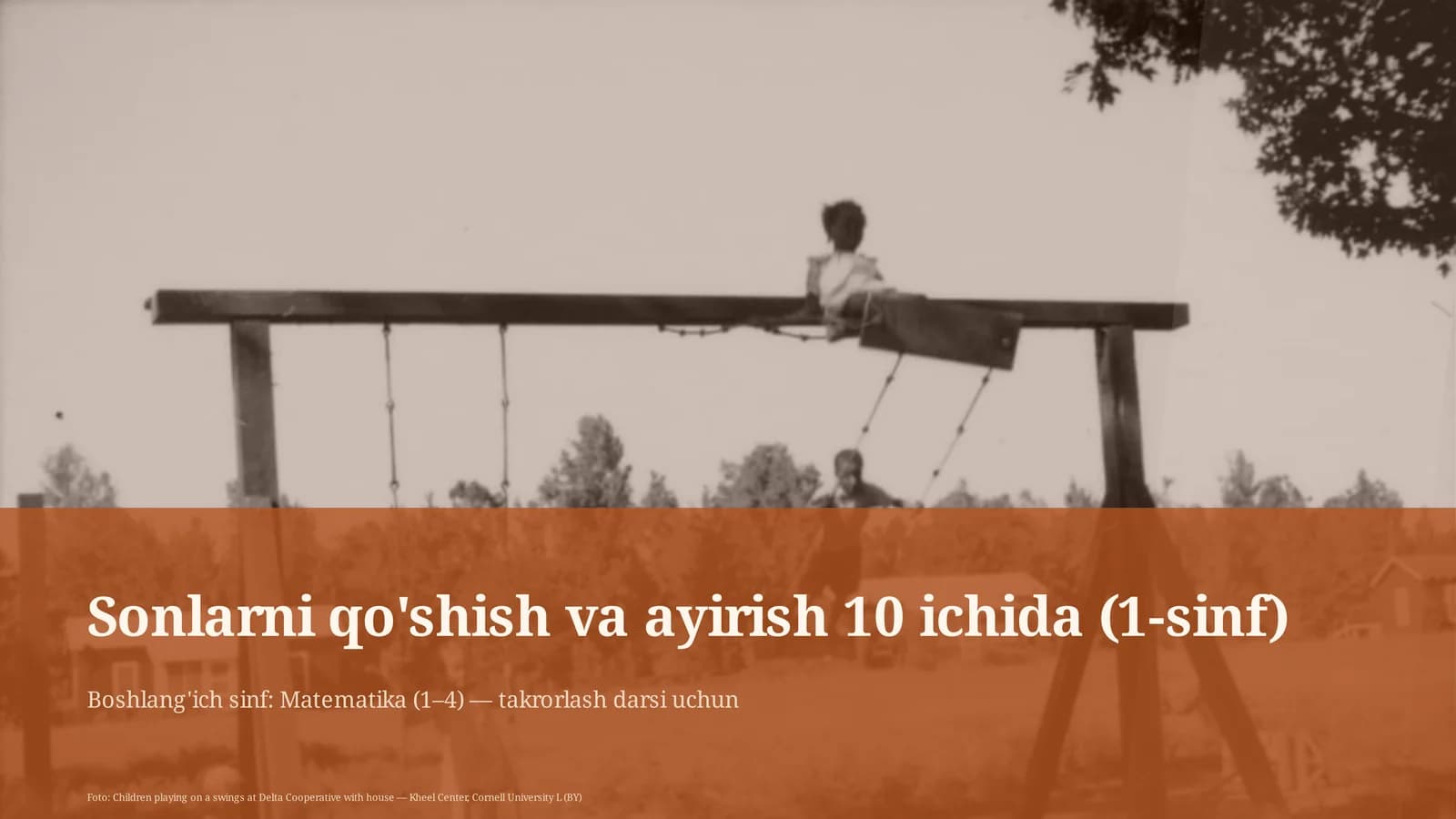 Sonlarni qo'shish va ayirish 10 ichida (1-sinf)