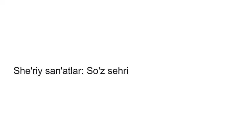 She'riyat san'atlari