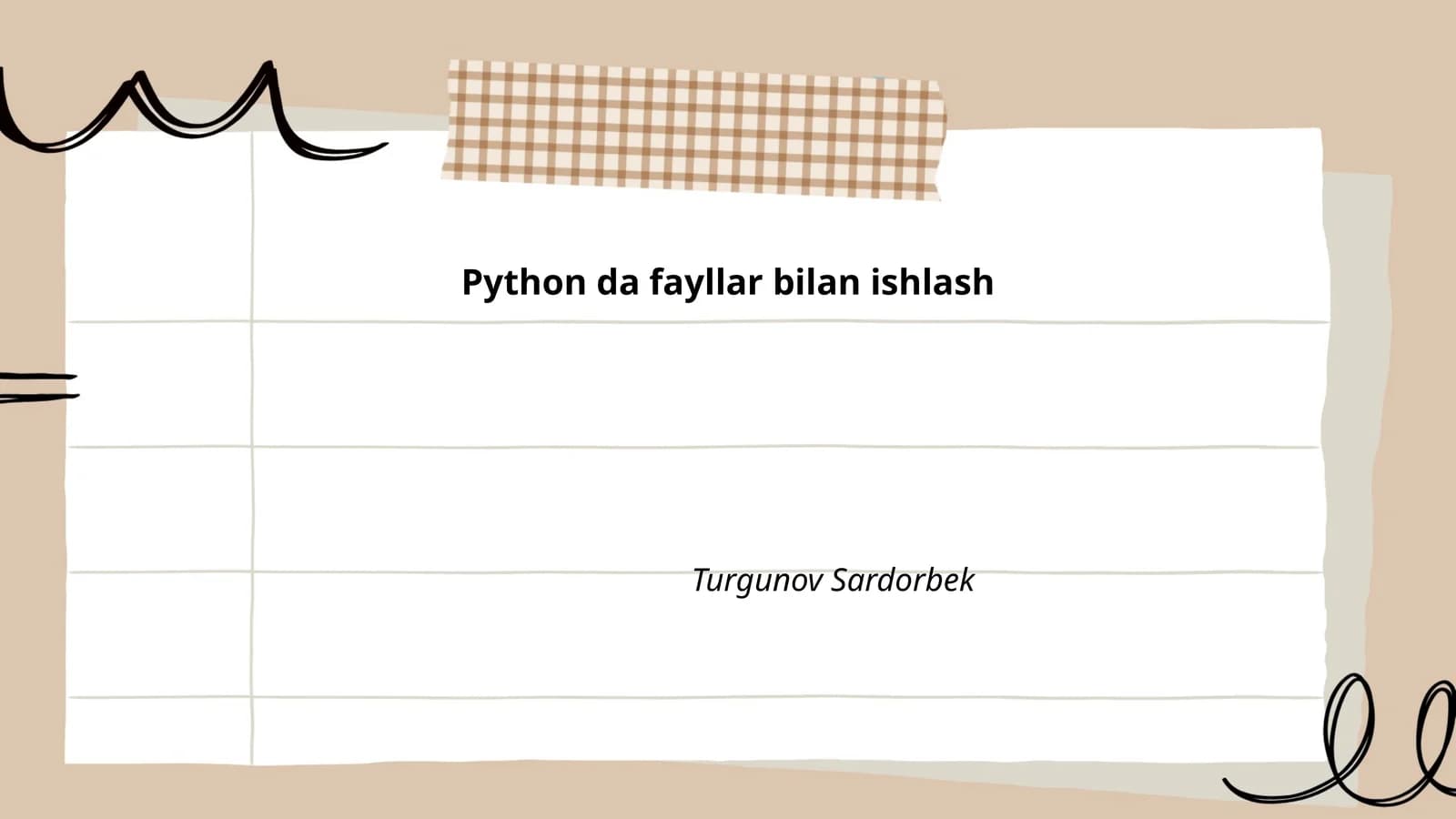 Python da fayllar bilan ishlash
