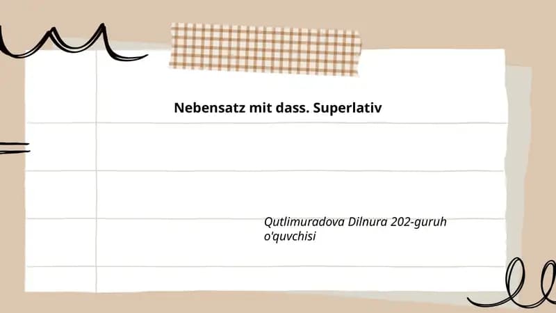 Verwendung von "dass" im Nebensatz